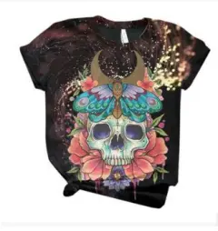 Digital Printed Casual Short-Sleeved T-Shirt - C-2Xl - View 1