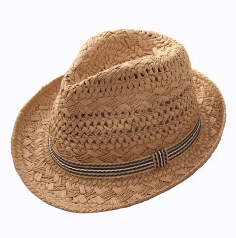 Straw Hat Parent-child Breathable Jazz Hat Tide British Top