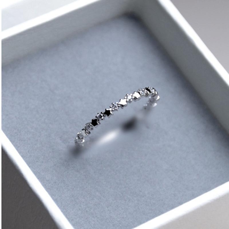 Crystal Star Zircon Rings European And American Fashion Men's And Women's Rings