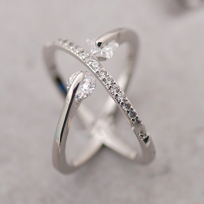 All-Match Imitation Crystal Ring Trend Index Finger Ring