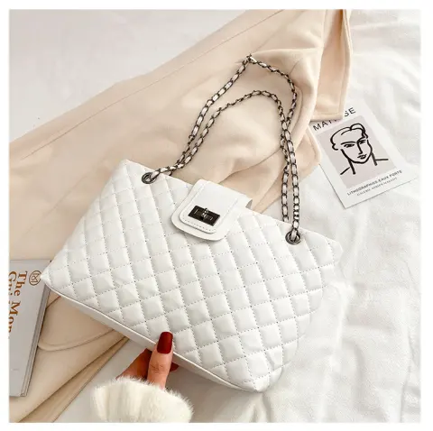 Lingge Large-Capacity Bag Women'S Bag New Trendy Fashion All-Match