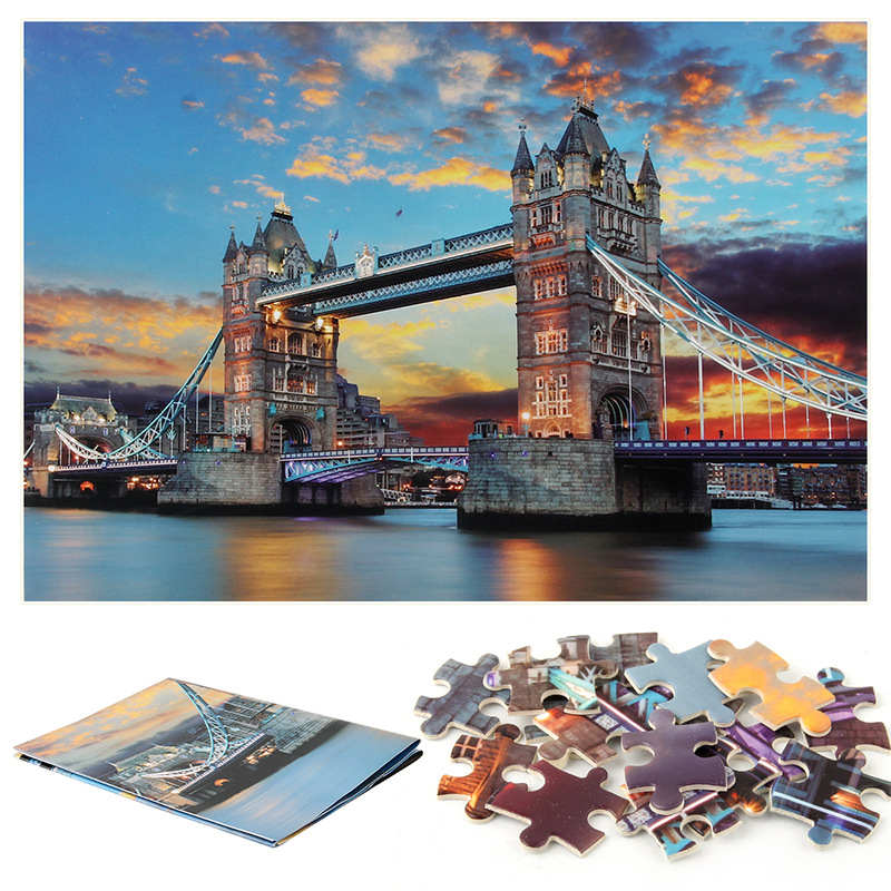 Title 3, 1000-Piece Puzzle Toy For Adults, Tower Bridge ...