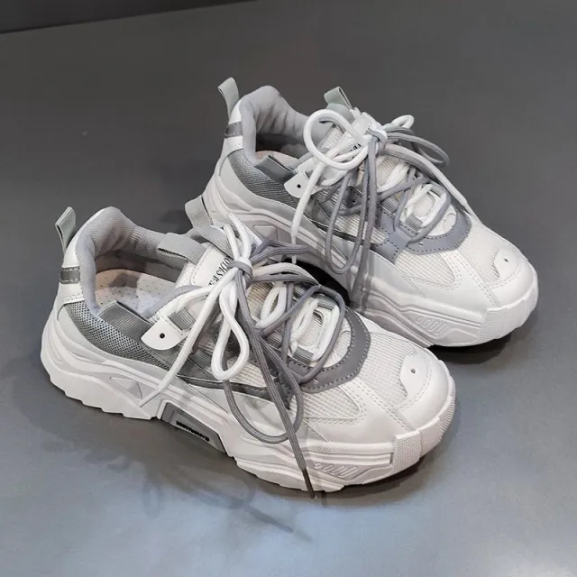 Casual Shoes Breathable Mesh Sneakers White - Shop at LoveMi
