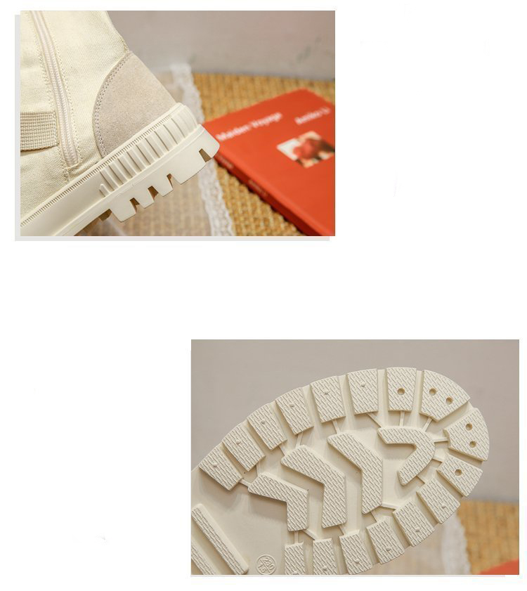 British Style Martin Boots Women's Thin Section Spring And Autumn New High-Top Shoes Thick-Soled Thin Locomotive Boots