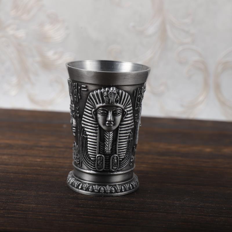 Title 6, Metal Vintage Egyptian Wine Glass Creative Liqu...