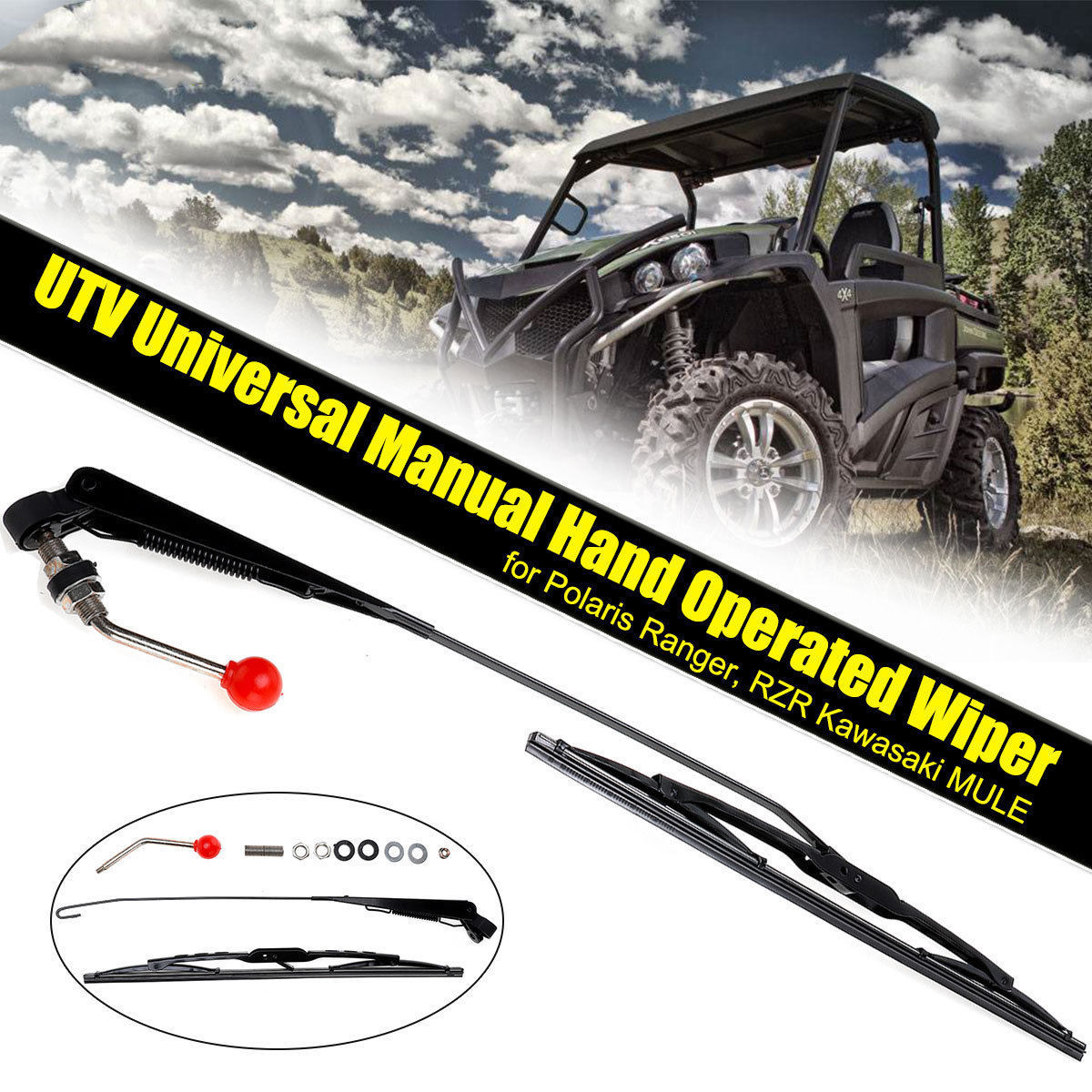 Manual Hand Wiper For All-Terrain Vehicles