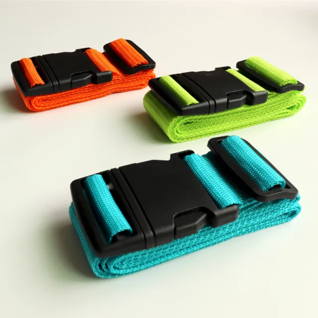 7 Colors Adjustable Nylon Lock Travel Luggage Straps Belt Protective Travel Accessories Suitcase Packing Belt Green - Shop at LoveMi