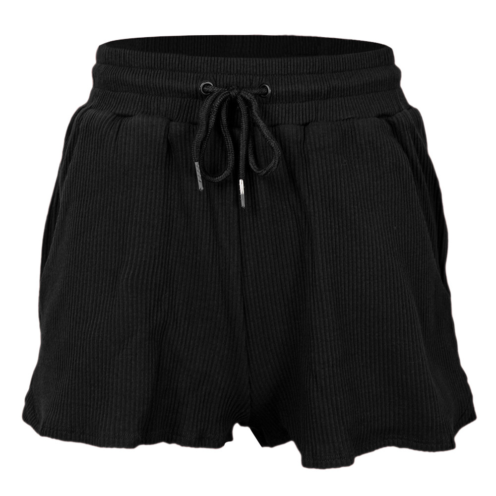 Europe And The United States Autumn And Winter Women'S Cross Border Casual Fashion Shorts Sports Running Fitness Shorts Women Black - Shop at LoveMi