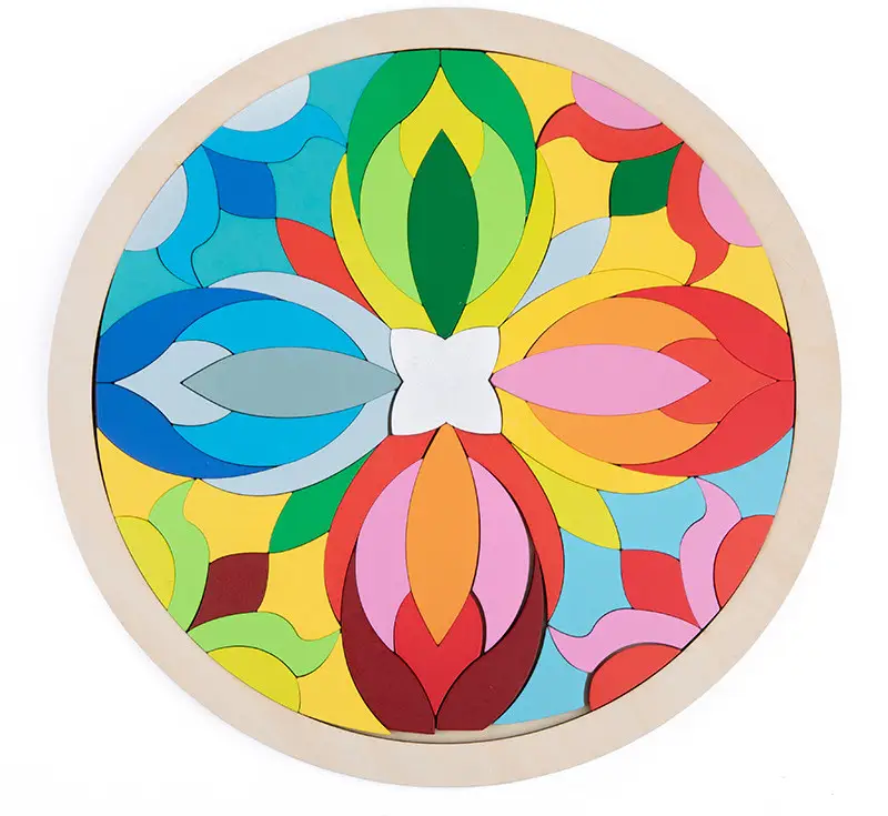 Early Childhood Education Enlightenment Toy Wooden Jigsaw Puzzle To Develop Intellectual Jigsaw Puzzle