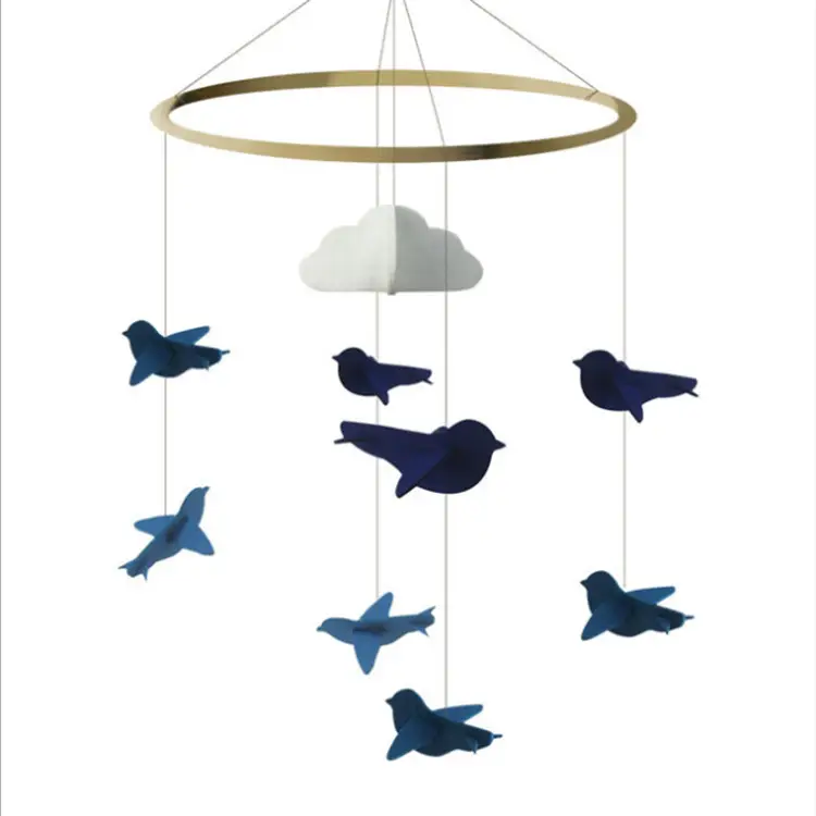 Creative Crib Decoration Simple Pendant Non-Woven Pendant Children'S Room Felt Wind Chime Pendant