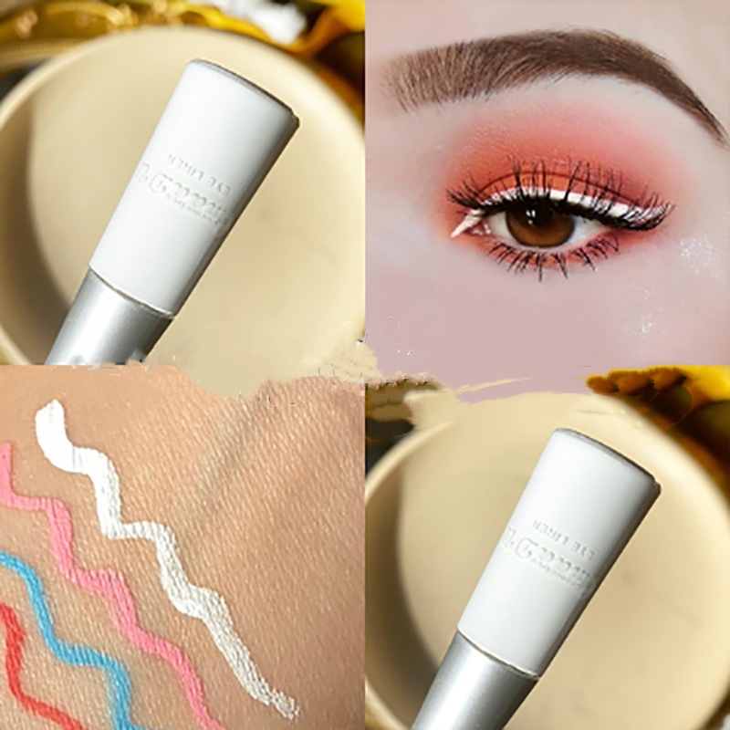 Color Eyeliner Pen Cos Waterproof Non-Smudge European And American Makeup White Yellow Purple Stage