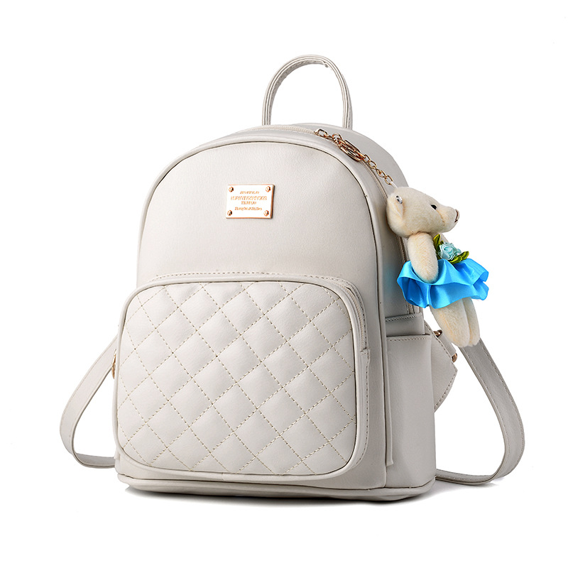 Autumn And Winter New Backpack College Style Casual Backpack Korean Fashion Trendy Ladies Bag Bear School Bag On Behalf Of