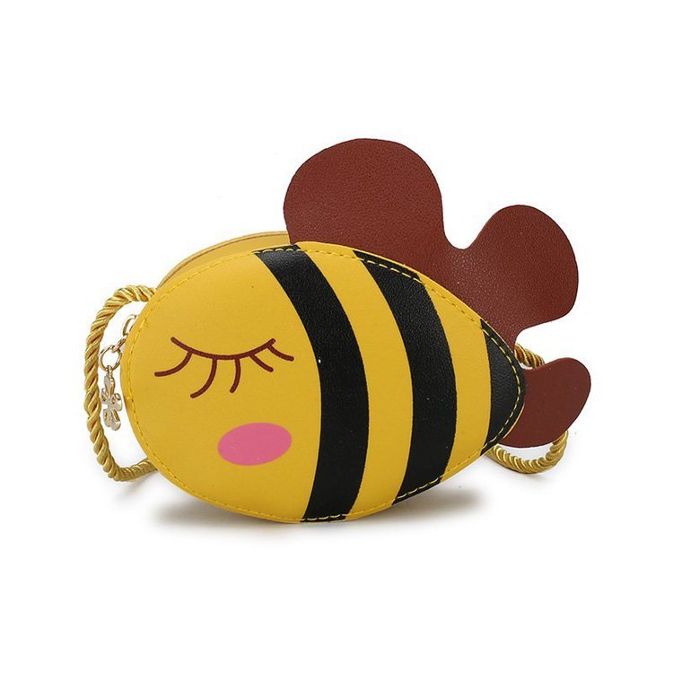Cute Little Bee Mini Messenger Bag Trendy Boys And Girls Baby Coin Purse