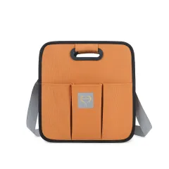 New Design Fashion Portable Shoulder Folding Bed Baby Nappy Messenger Bags - Orange - View 1