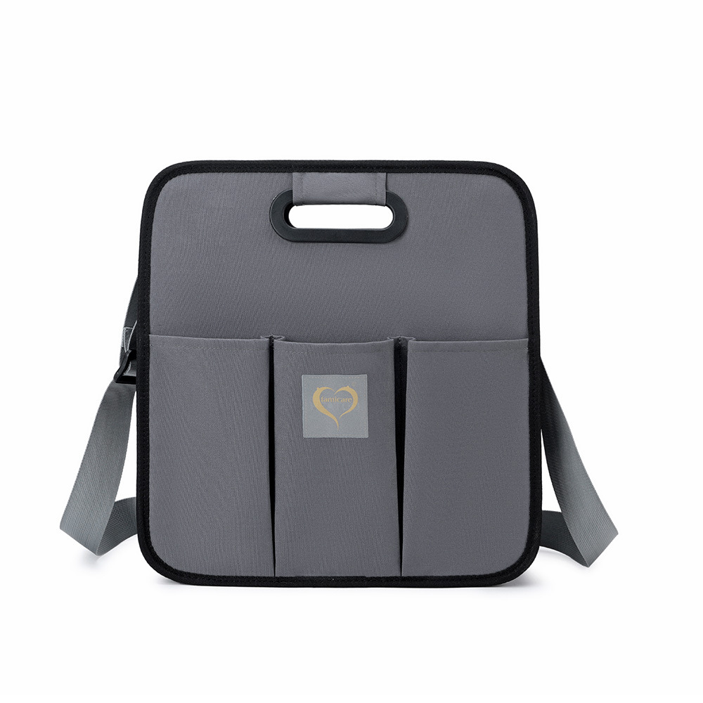 New Design Fashion Portable Shoulder Folding Bed Baby Nappy Messenger Bags Grey - Shop at LoveMi