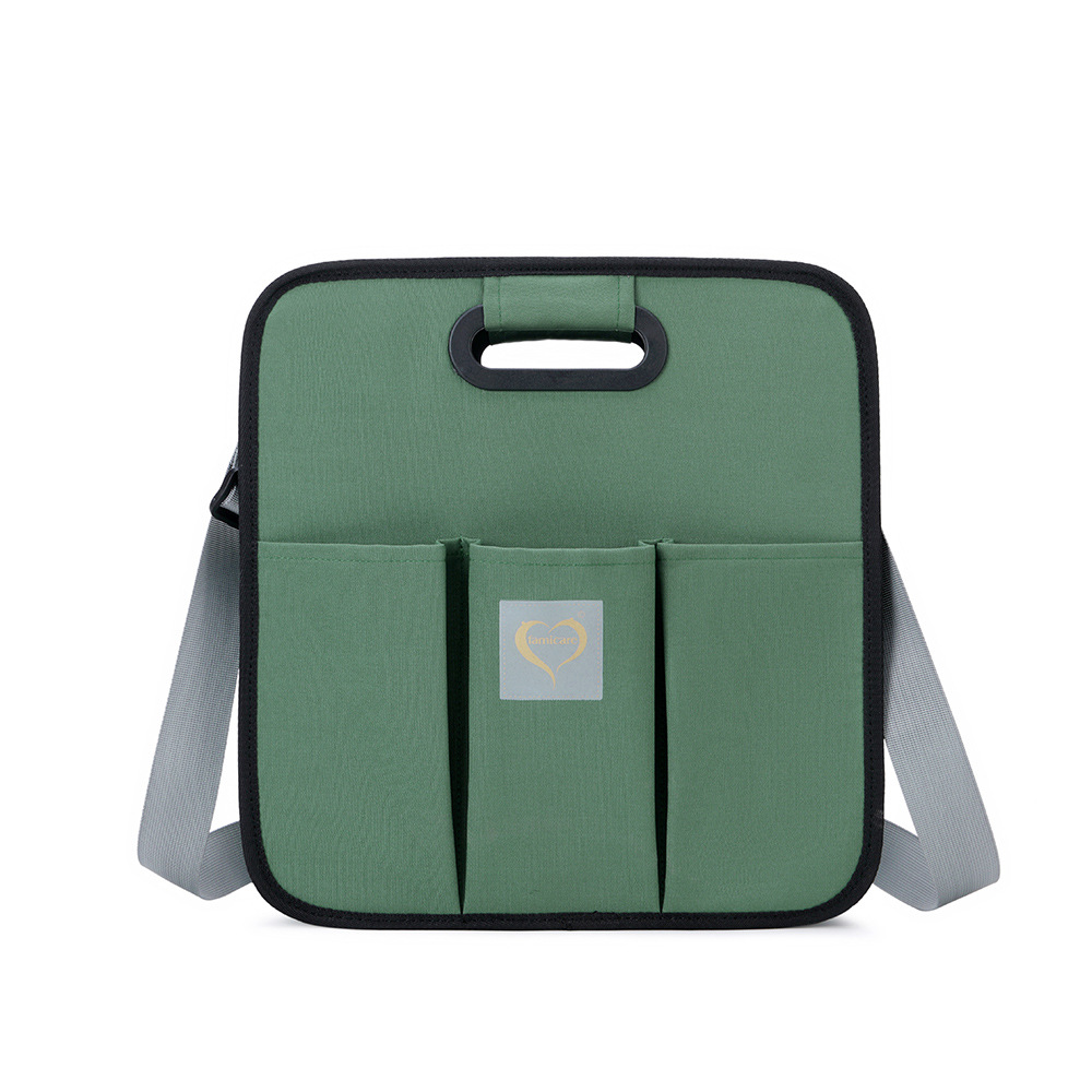 New Design Fashion Portable Shoulder Folding Bed Baby Nappy Messenger Bags Green - Shop at LoveMi