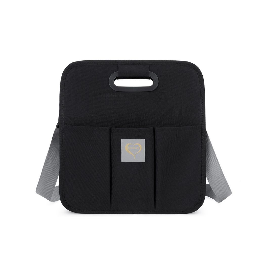 New Design Fashion Portable Shoulder Folding Bed Baby Nappy Messenger Bags Black - Shop at LoveMi