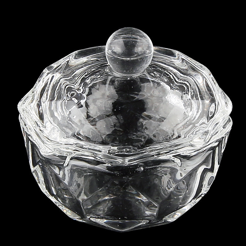 Small octagonal crystal cup