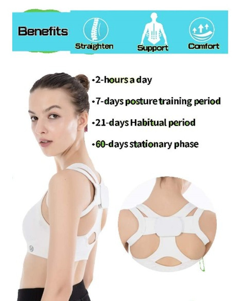 Title 3, Adult Student Back Correction Strap Shoulder Co...