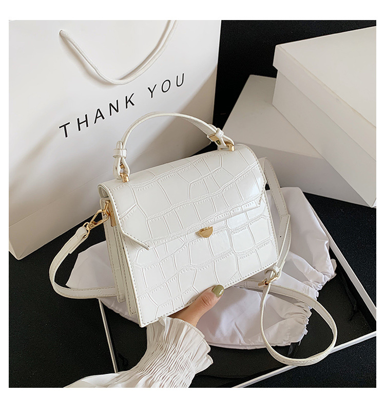 Stone Pattern Fashion One-shoulder Diagonal Small Bag Handbag Women