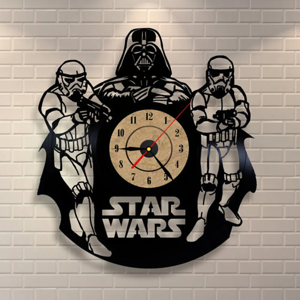Fashion Creative Cat Vinyl Record Wall Clock Decoration Room Ultra Quiet Quartz Wall Clock – image 2