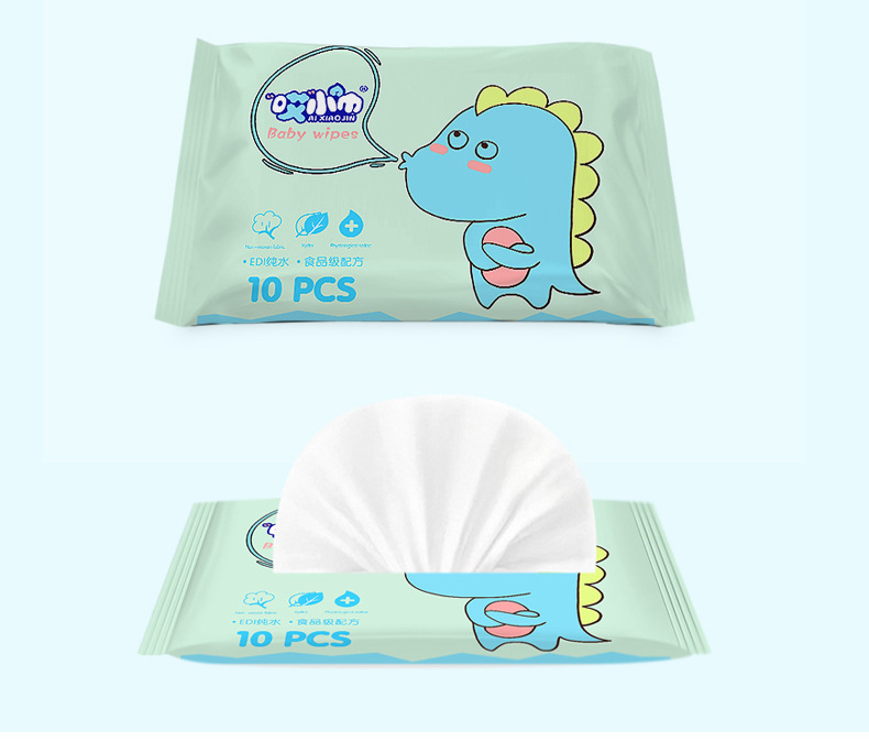 Green Dinosaur wipes