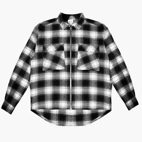 Heavy Fabric Askyurself Flannel Shirt Men Women High Quality