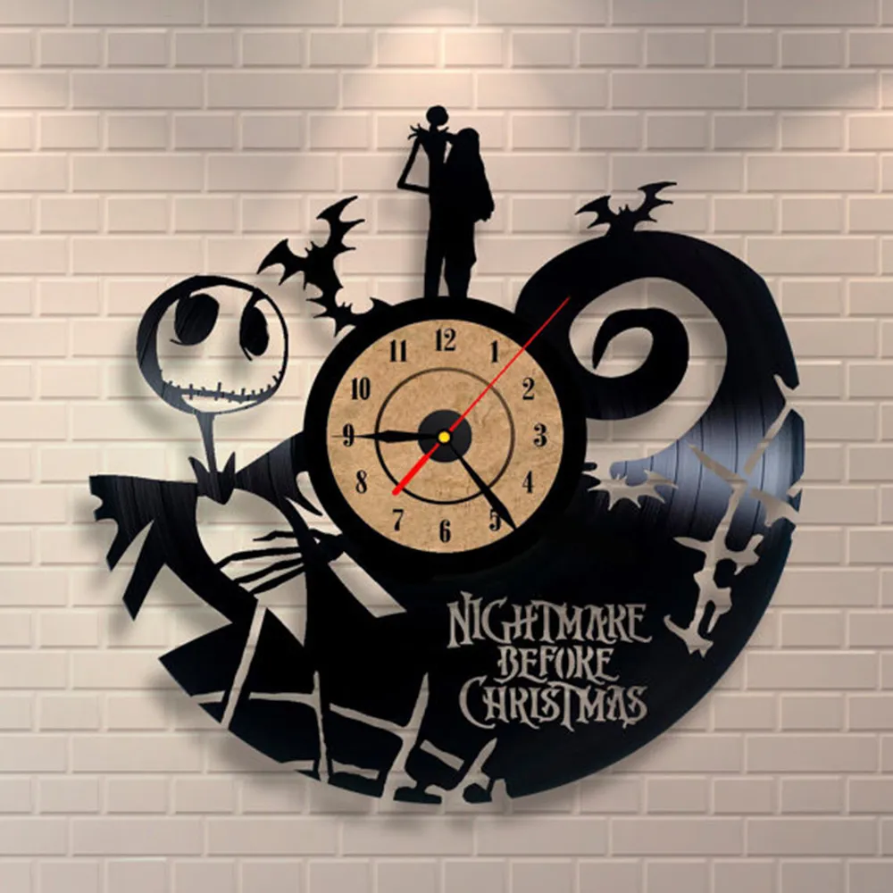 Fashion Creative Cat Vinyl Record Wall Clock Decoration Room Ultra Quiet Quartz Wall Clock – image 4