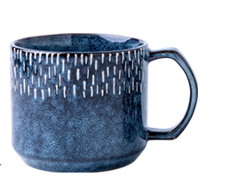 Vintage Style Ceramic Cup Blue Pink Coffee Cup Mug Mug Household Drinking Water Cup