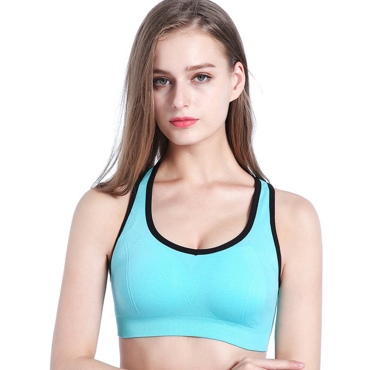 Title 5, Cross-Border No Rims Shockproof Sports Bra Runn...