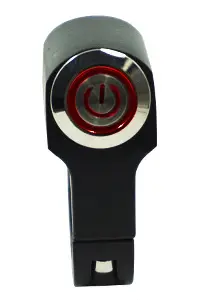 Motorcycle Tram Modification Headlight Spotlight Horn 12V With LED Aluminum Alloy Button Switch