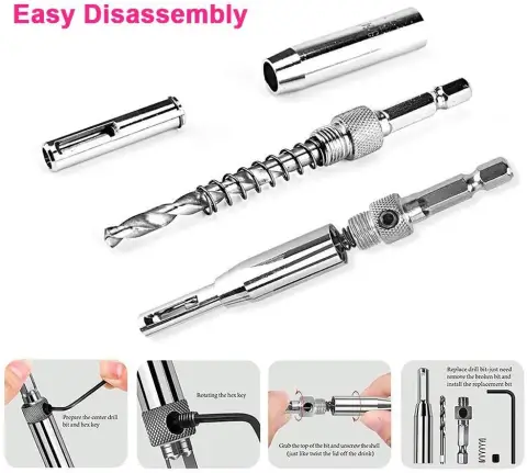 Woodworking Hole Puncher Hinge Drill Door and Window Opener