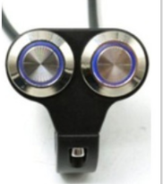 Motorcycle Switch Angel Eyes With Light Switch Self-Locking Switch Without Lock Switch Fog Light Switch Cross-Border E-Commerce Switch — foto 4