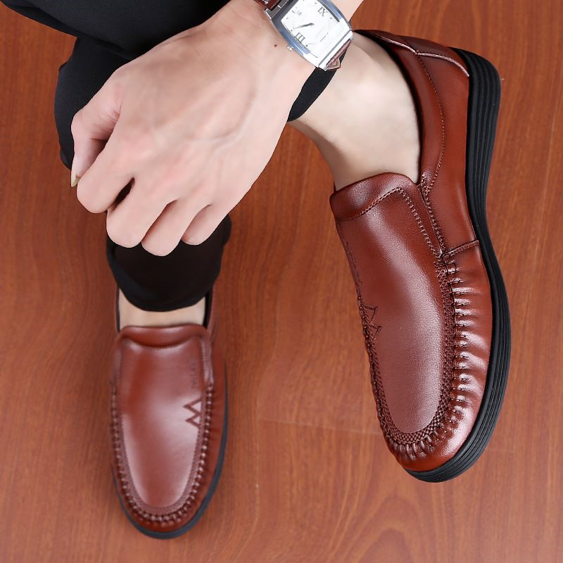 Title 4, All-match Peas Shoes Soft Sole Soft Leather One...