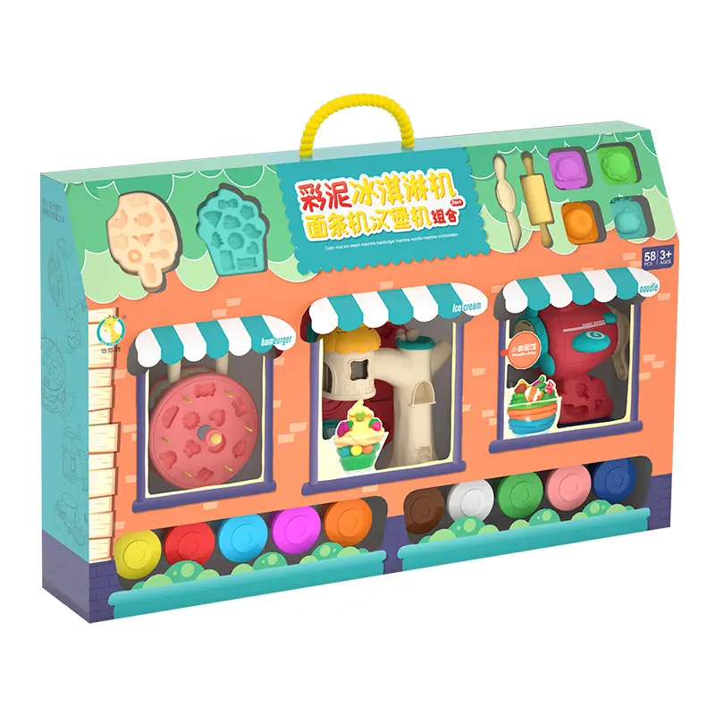 Color Mud Ice Cream Machine Noodle Machine Cake Burger Machine Combination Mold