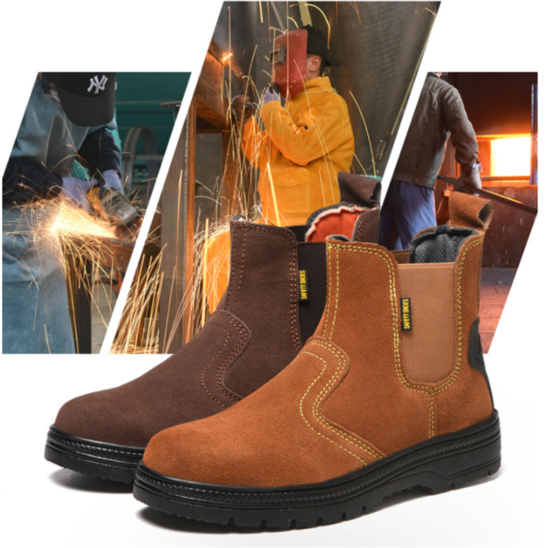 Special Protective Shoes For Welder's Splash And Scalding High Temperature And Abrasion Resistance