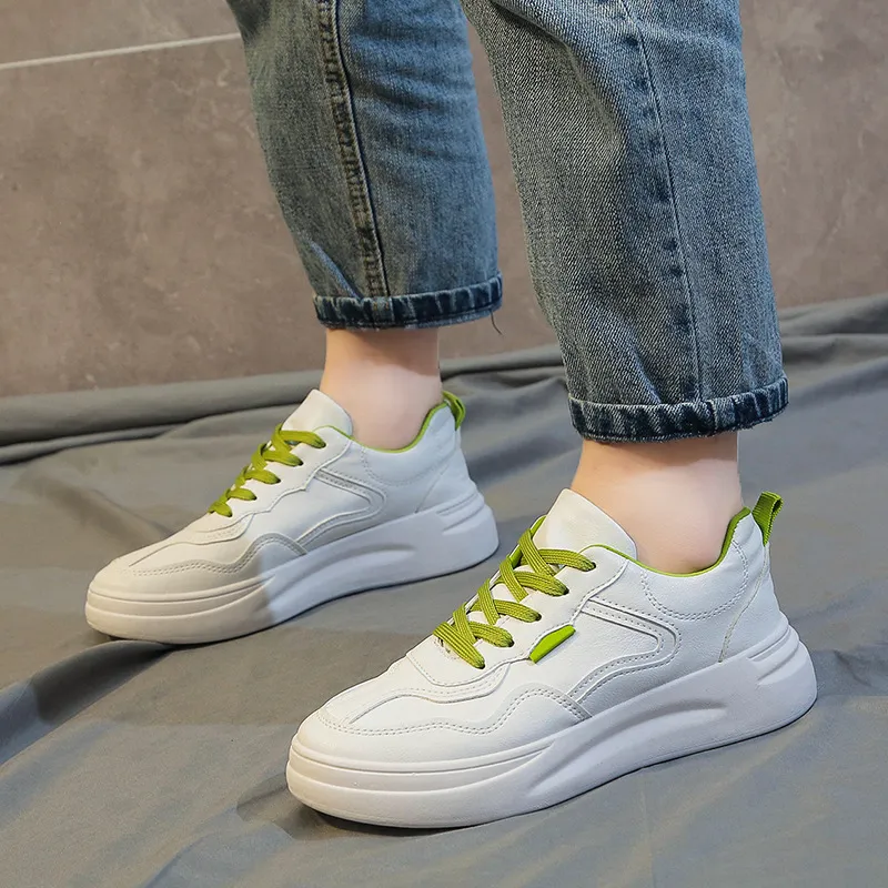 Comfortable Ladies Casual Student Sneakers - Green