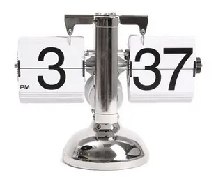 Flip Digital Clock Small Scale Table Clock Retro Flip Clock White - Shop at LoveMi
