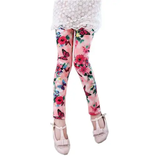 Printed Cream Leggings For Spring Summer