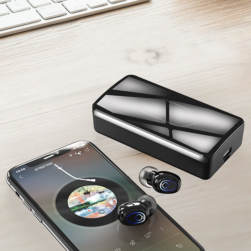 Tws Bluetooth 5.0 Sports Headset With 10000Mah Battery