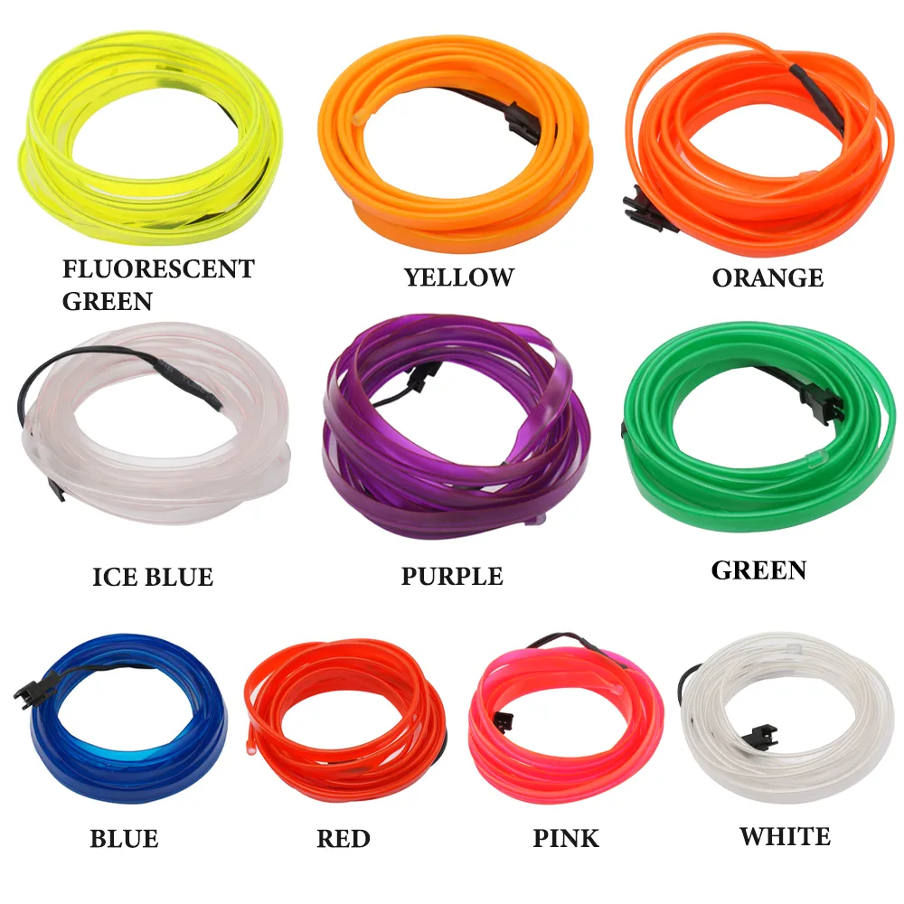 Car Interior Lighting El Cold Light Band Edge Wide