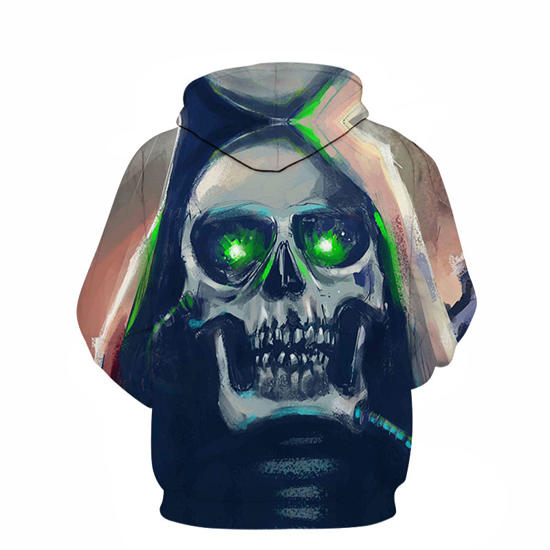 European And American Trend Spring And Autumn Models 3D Digital Printing Couple Loose Trend Hoodie Sweater