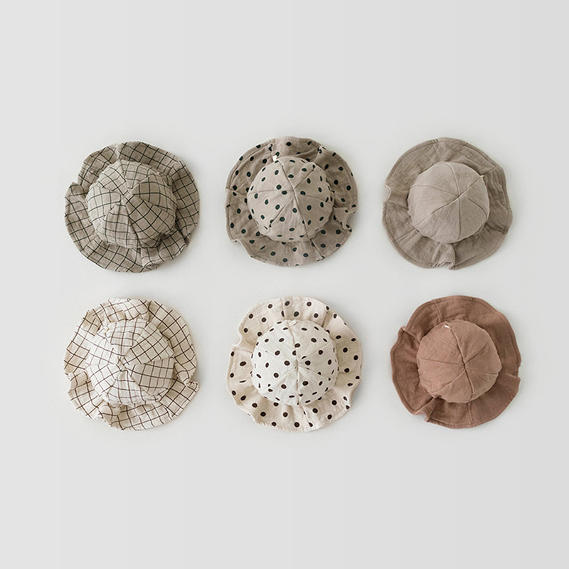 Baby hat spring summer and autumn baby children all match fisherman hat