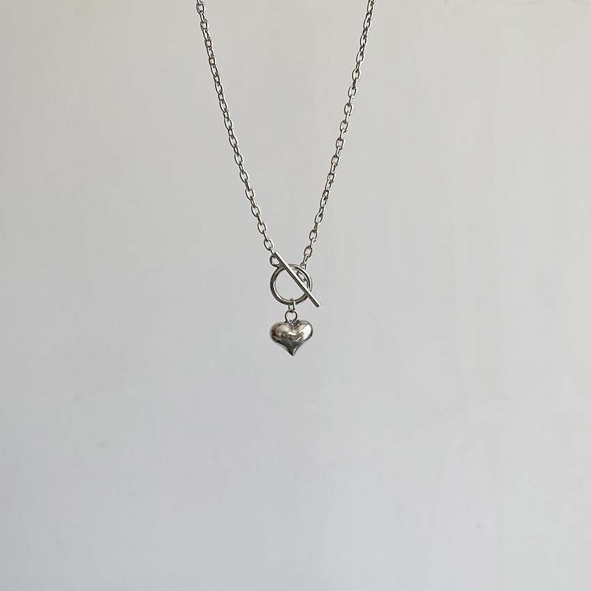 Sterling Silver Bang Bang Love Clavicle Chain Simple Cold Wind Trend Personality Necklace