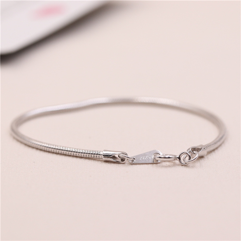 S925 Silver Snake Bone Bracelet