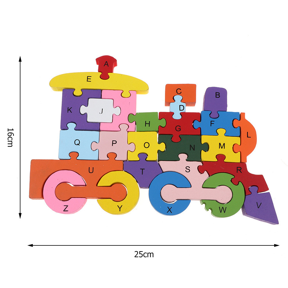 Title 1, Alfabeto e numeri in legno per bambini Puzzle a...