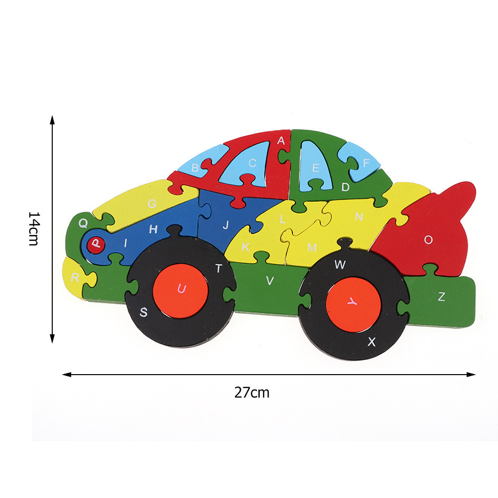 Title 3, Alfabeto e numeri in legno per bambini Puzzle a...