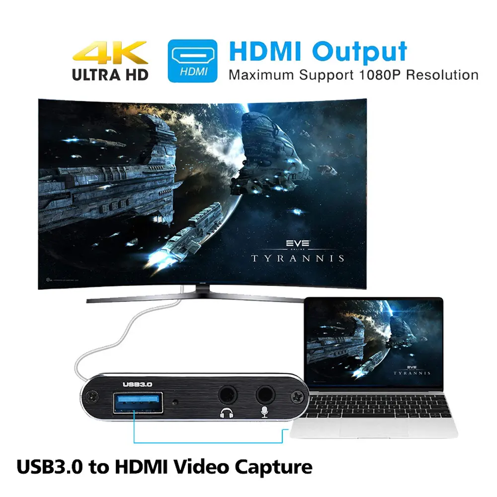 Hdmi Video Capture Card 4K Screen Recording Usb3.0 1080P