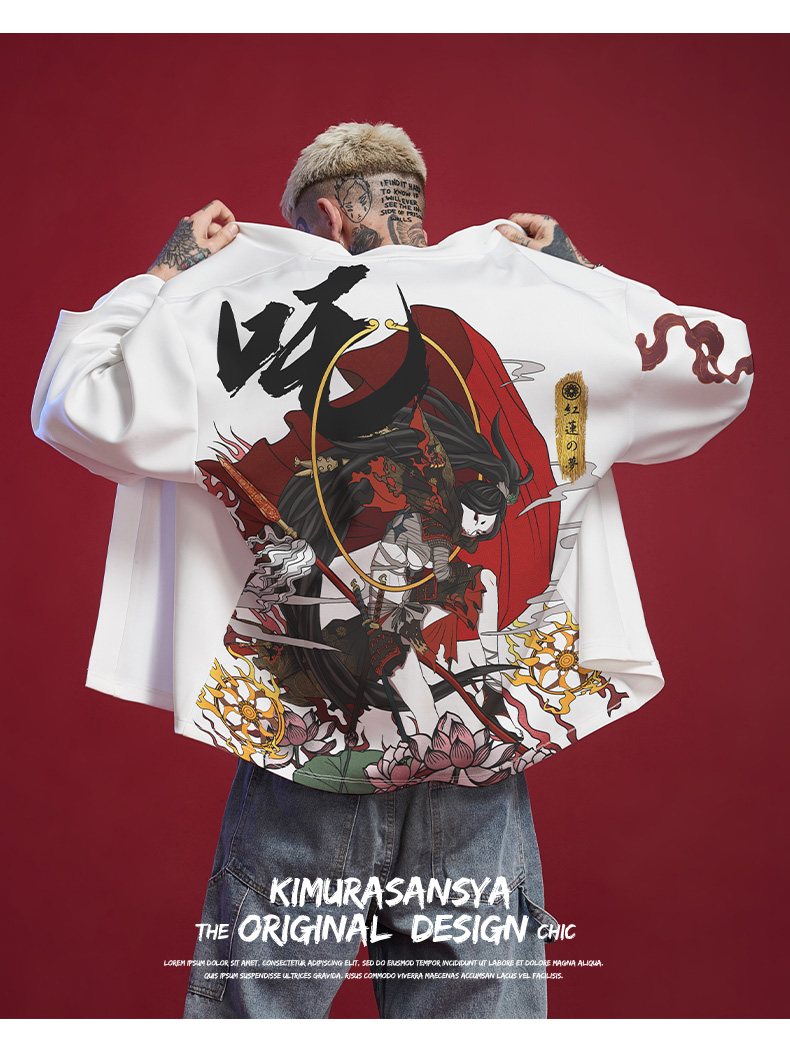 Kimura Sansha Spring Summer New Hanfu Chinese Style National Tide Original Robe Sun Protection Jacket Cardigan Men's Trendy