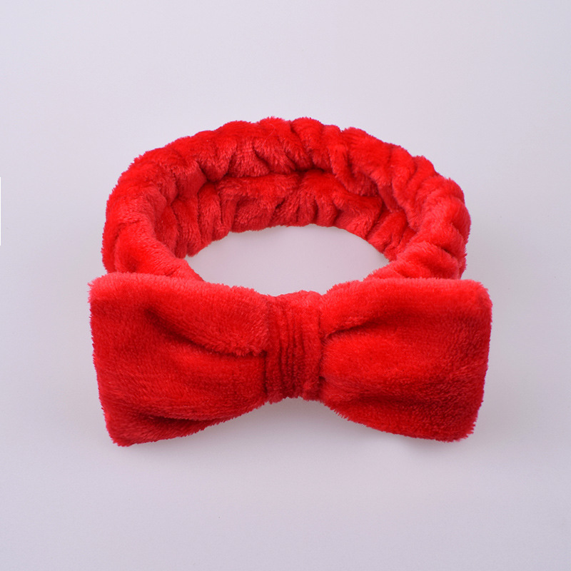 Title 6, Plush Butterfly End Hairband Net Red Face Wash ...